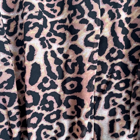 Anthropologie RANNA GILL Leopard Print Cut-out Midi Dress - Picture 9 of 11